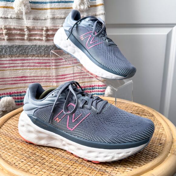 New Balance Fresh Foam W840FLS Arctic Grey Raspberry Sneakers Women’s 7 Wide - Picture 1 of 8